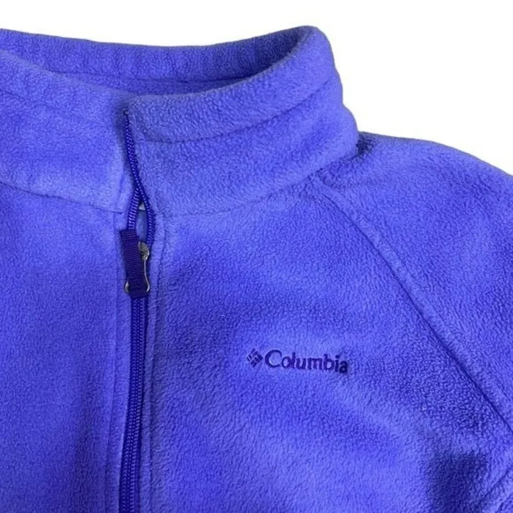 Columbia Girls Fleece Zip Up Jacket Size XL 18-20